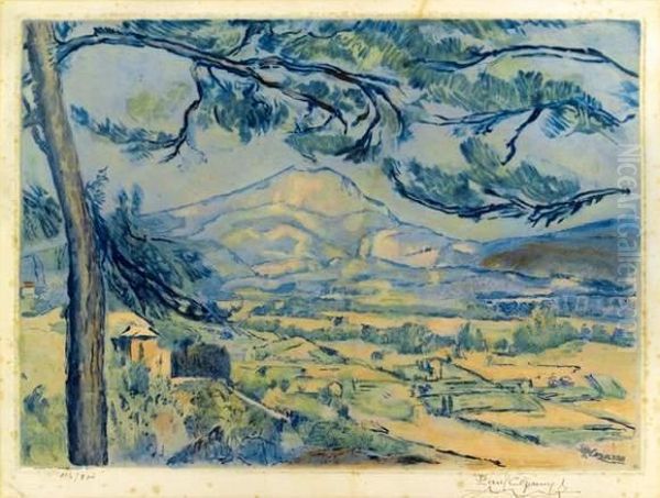 La Montagne Sainte-victoire Oil Painting by Paul Cezanne