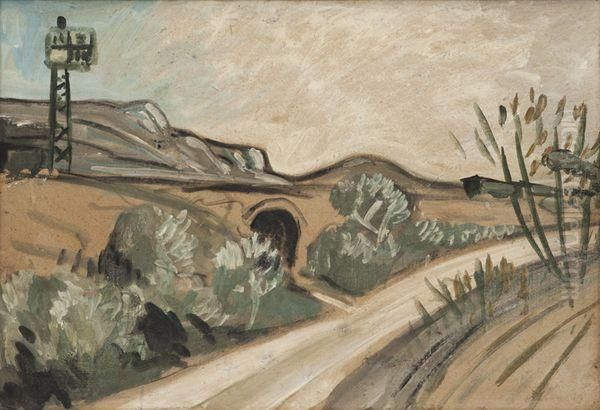 La Route Blanche Oil Painting by Auguste Chabaud
