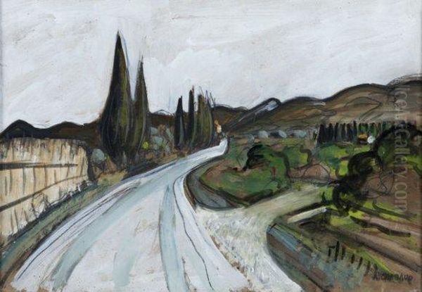 Abri De Canes Oil Painting by Auguste Chabaud