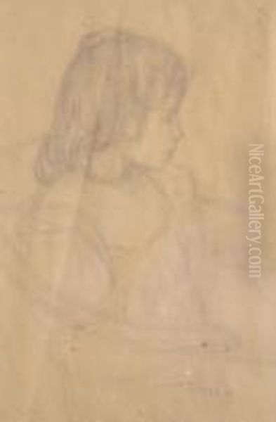 Profil D'enfant Oil Painting by Auguste Chabaud