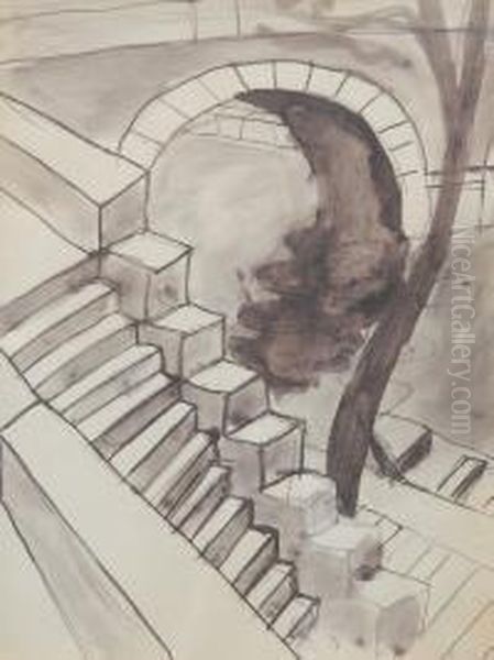 Bord De Seine Oil Painting by Auguste Chabaud