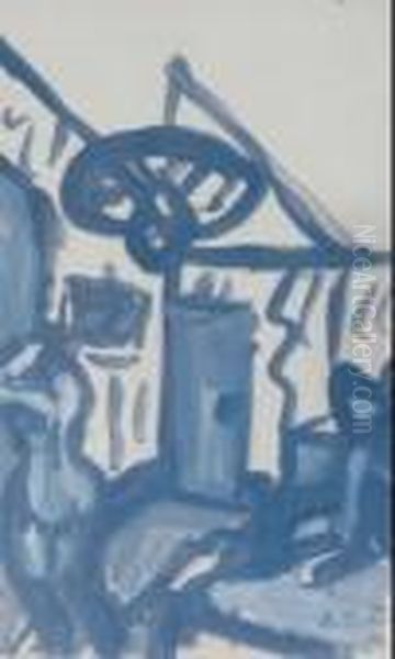Chambre A Coucher Oil Painting by Auguste Chabaud