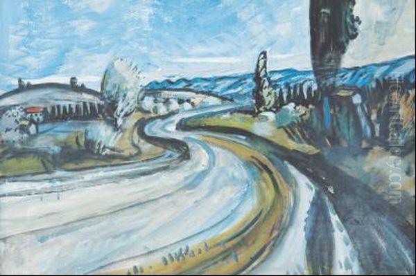 Route De Saint Remy Oil Painting by Auguste Chabaud