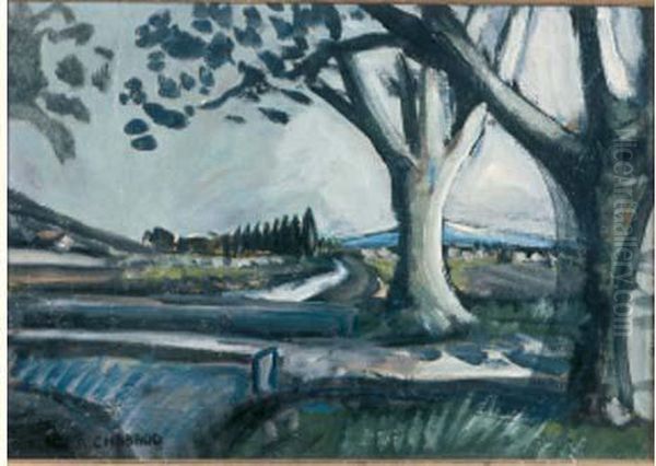 Le Mont Ventoux Oil Painting by Auguste Chabaud