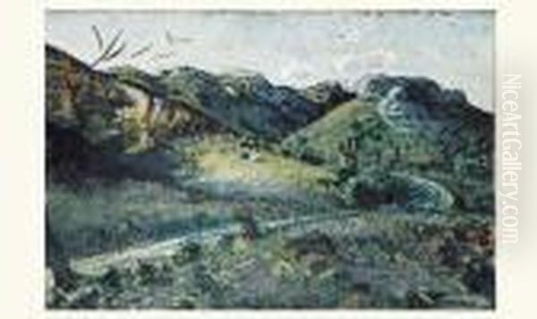 Route En Provence Oil Painting by Auguste Chabaud