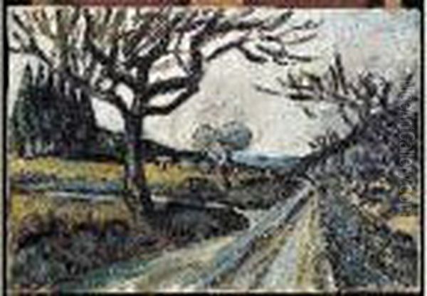 Paysage Provencal Oil Painting by Auguste Chabaud