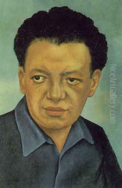 Portrait Of Diego Rivera Oil Painting by Frida Kahlo