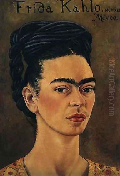 Self Portrait 1941 Oil Painting by Frida Kahlo
