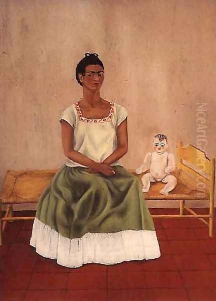 Self Portrait On Bed Oil Painting by Frida Kahlo
