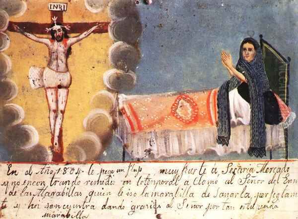 Ex Voto In Kahlos Collection Oil Painting by Frida Kahlo