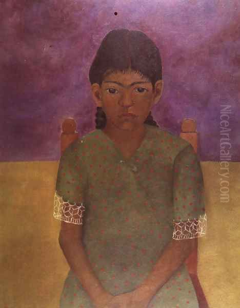 Portrait Of Virginia 1929 Oil Painting by Frida Kahlo