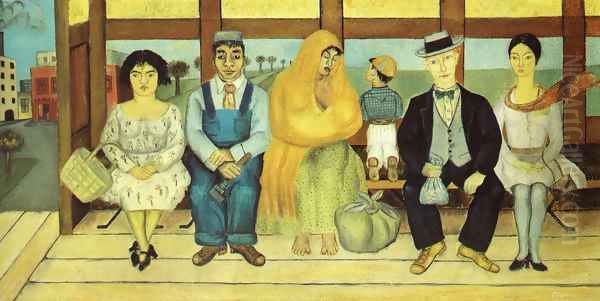 The Bus 1929 Oil Painting by Frida Kahlo The Bus 1929 Oil Painting by Frida Kahlo