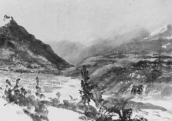Mountain Landscape, Lombardy Oil Painting by John Frederick Kensett