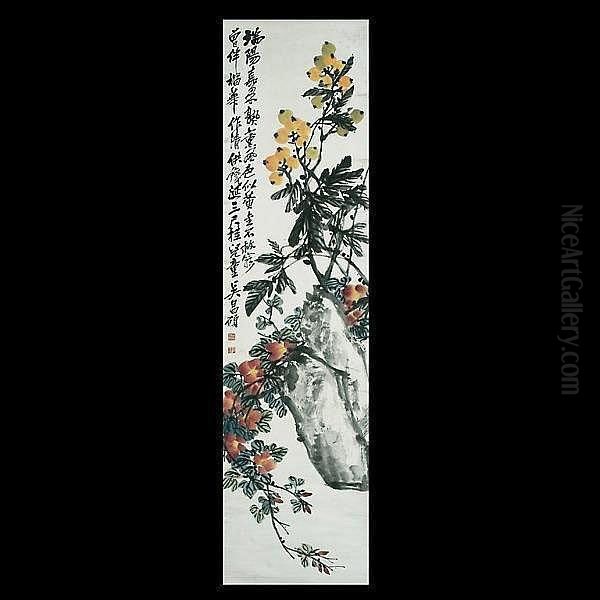 Untitled Oil Painting by Wu Changshuo