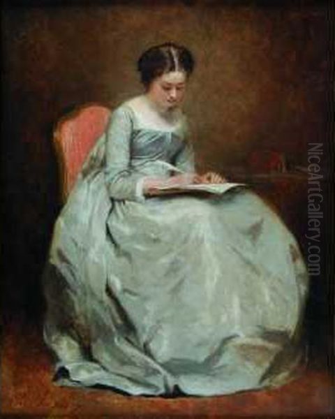La Robe De Soie Oil Painting by Charles Josua Chaplin