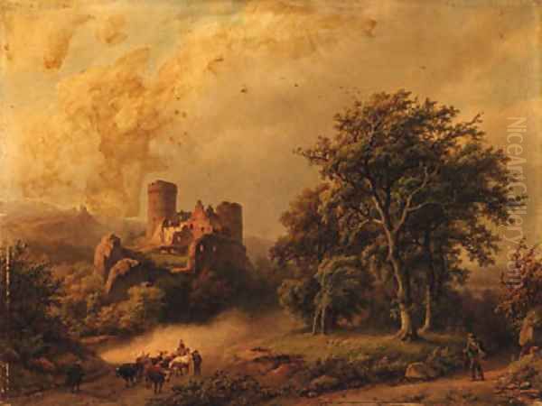 Untitled Oil Painting by Barend Cornelis Koekkoek