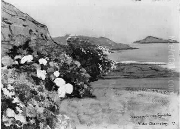 Bord De Mer, 1906. Oil Painting by Victor Charreton