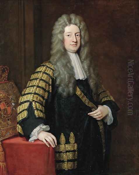 Portrait of William 1st Earl Cowper Oil Painting by Sir Godfrey Kneller