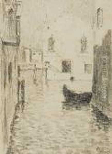 Zicht Te Venetie Oil Painting by Emile Claus