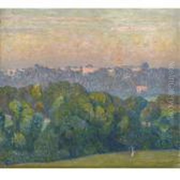 Hampstead Heath Oil Painting by Emile Claus