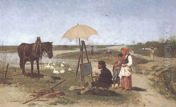 Der Pferdermaler Oil Painting by Anton Kozakiewicz