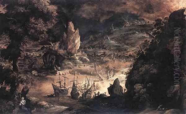 The Calamities of Humanity Oil Painting by Kerstiaen De Keuninck The Elder