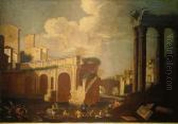 Landscape With Ruins Oil Painting by Viviano Codazzi