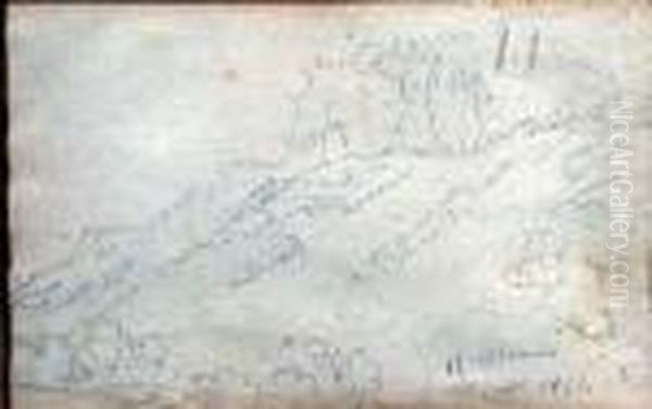 A) Orbetello Oil Painting by Enrico Coleman