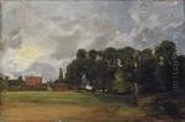 View Of East Bergholt House Oil Painting by John Constable