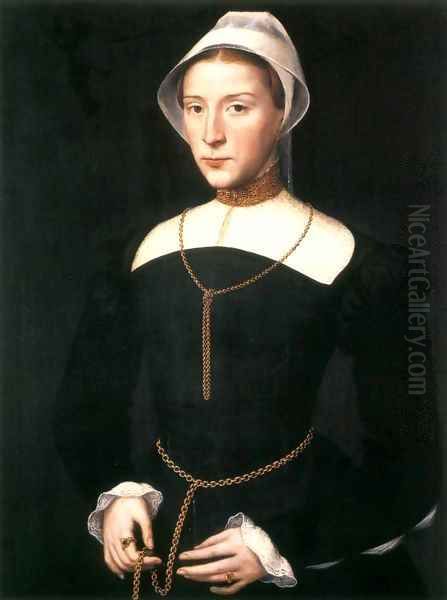 Portrait of a Lady 3 Oil Painting by Willem Adriaensz Key