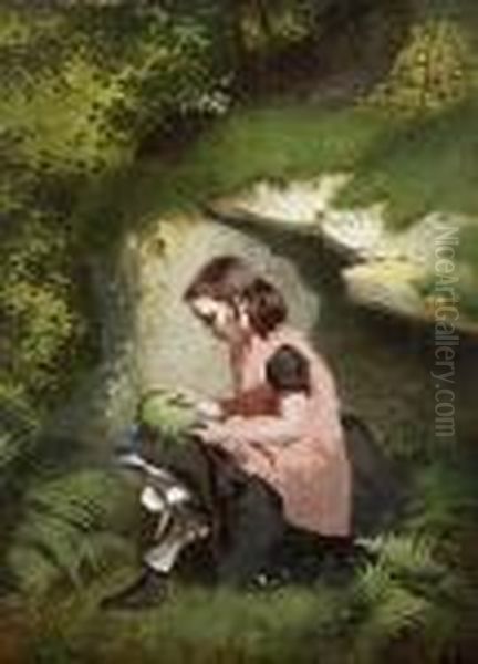 Summer Souvenirs Oil Painting by Edward William Cooke