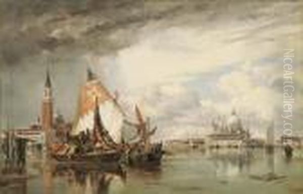 San Giorgio Maggiore And The Salute Oil Painting by Edward William Cooke