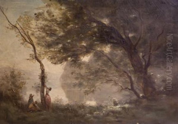 Souvenir De Mortefontaine by Jean-Baptiste-Camille Corot