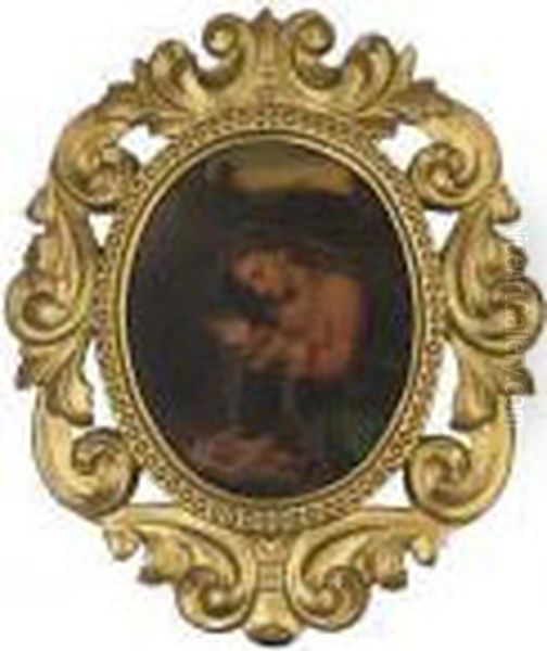 La Zingarella Oil Painting by Correggio, (Antonio Allegri)