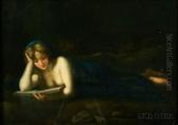 The Magdalene Reading Oil Painting by Antonio Allegri da Correggio