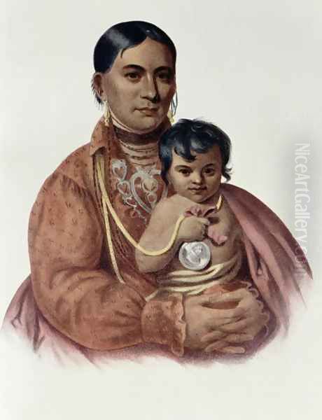 Do Hon Go an Osage Woman Oil Painting by Charles Bird King