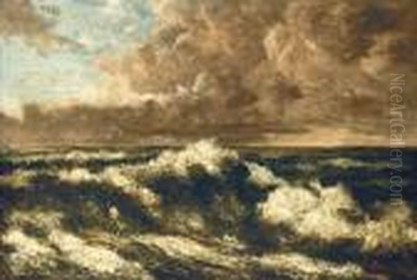 Paysage De Mer Oil Painting by Gustave Courbet
