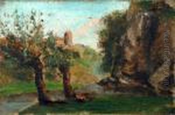 Ohne Titel Oil Painting by Gustave Courbet