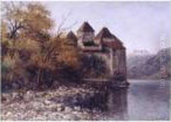 Chateau De Chillon Oil Painting by Gustave Courbet