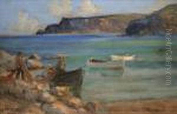 Mending The Nets Oil Painting by James Humbert Craig