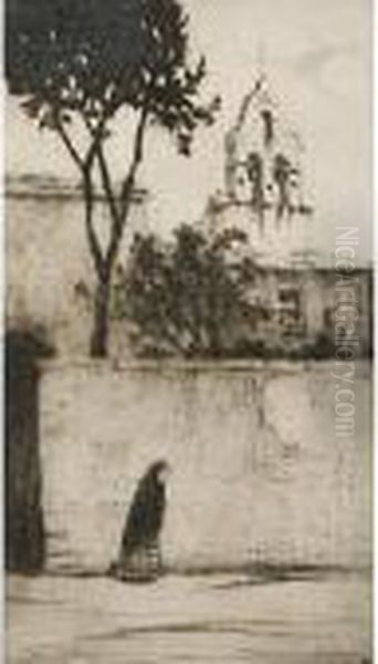 Villa Borghese Oil Painting by Bruno Croatto