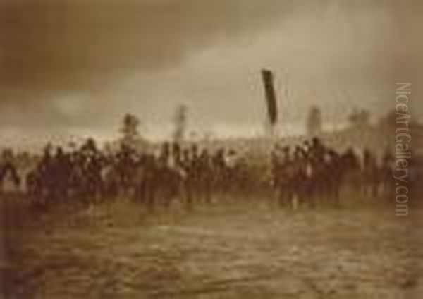Untitled Oil Painting by Edward Sherrif Curtis