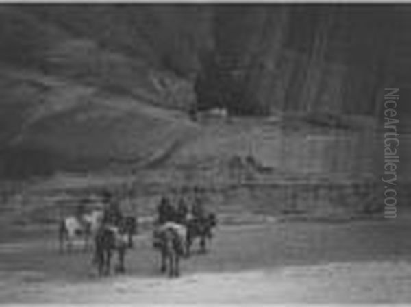 Selected Native American Views Oil Painting by Edward Sherrif Curtis