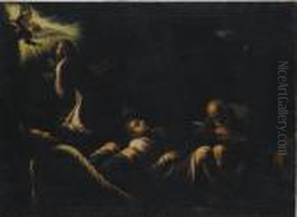 Cristo Nell'orto Oil Painting by Jacopo Bassano (Jacopo da Ponte)