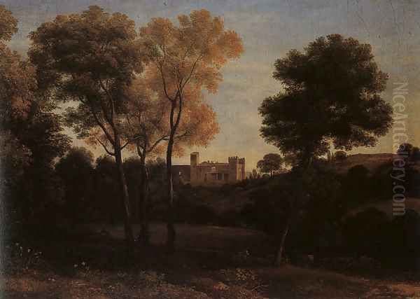 View of La Crescenza 1648-50 Oil Painting by Claude Lorrain (Gellee)