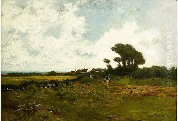 Paysage De Bord De Mer Oil Painting by Pierre-Emmanuel Damoye