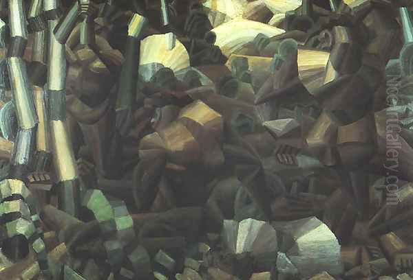 Nudes in the Forest Oil Painting by Fernand Leger