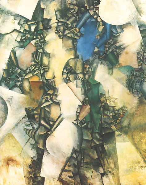 Wedding Oil Painting by Fernand Leger