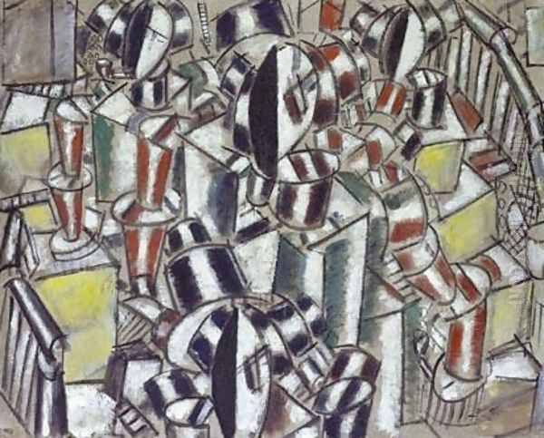 The Stairs Oil Painting by Fernand Leger