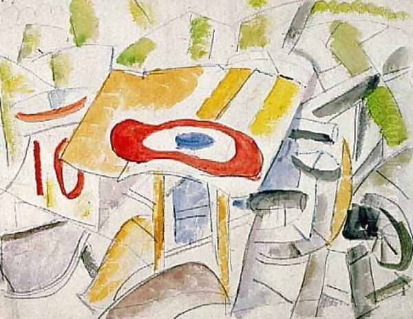 La Cocarde, Shot-down Plane Oil Painting by Fernand Leger